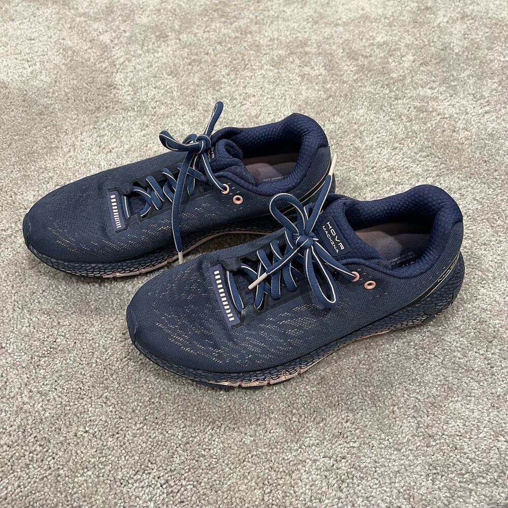 Under Armour Women's HOVR Machina Sneaker‎ Navy Light Pink Size 9.5